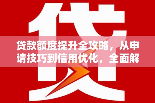 府谷贷款额度提升全攻略，从申请技巧到信用优化，全面解析