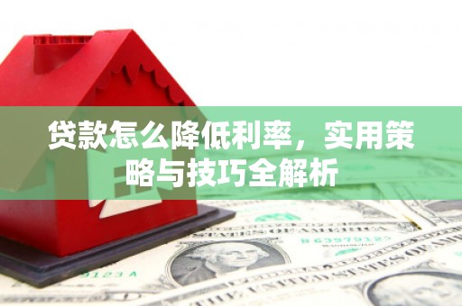 府谷贷款怎么降低利率，实用策略与技巧全解析