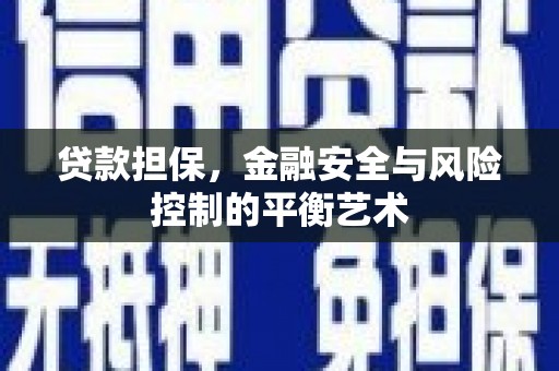 府谷贷款担保，金融安全与风险控制的平衡艺术