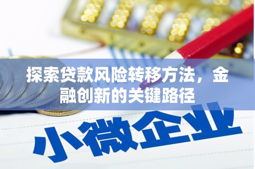 府谷探索贷款风险转移方法，金融创新的关键路径
