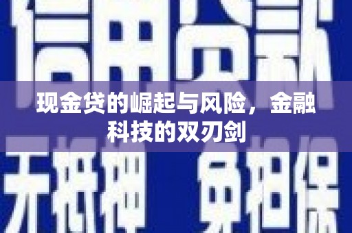 府谷现金贷的崛起与风险，金融科技的双刃剑