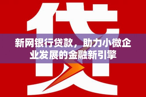 府谷新网银行贷款，助力小微企业发展的金融新引擎