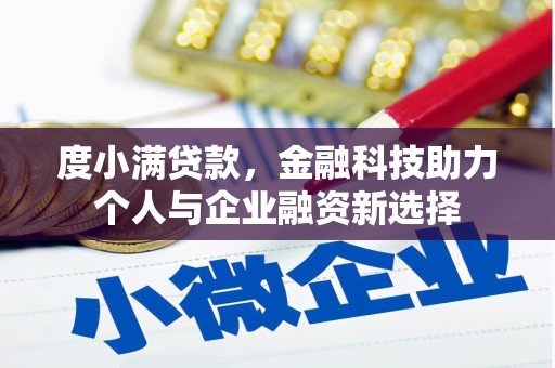 府谷度小满贷款，金融科技助力个人与企业融资新选择