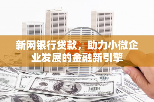 府谷新网银行贷款，助力小微企业发展的金融新引擎