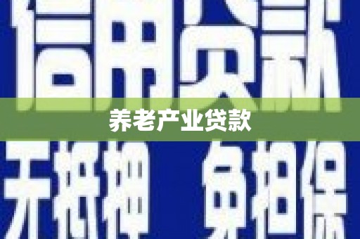 府谷养老产业贷款