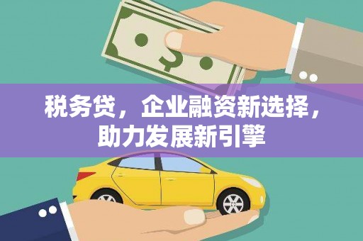 府谷税务贷，企业融资新选择，助力发展新引擎