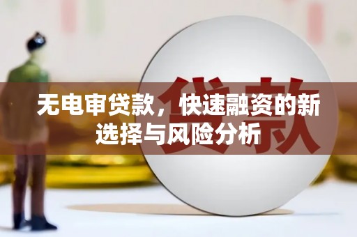 府谷无电审贷款，快速融资的新选择与风险分析