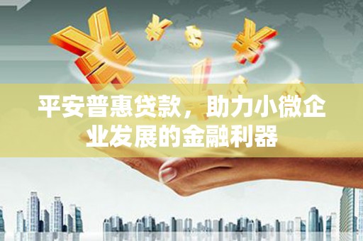 府谷平安普惠贷款，助力小微企业发展的金融利器