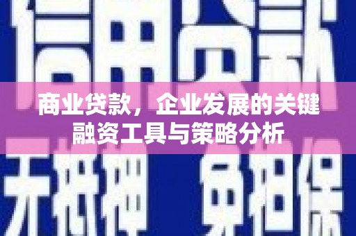 府谷商业贷款，企业发展的关键融资工具与策略分析