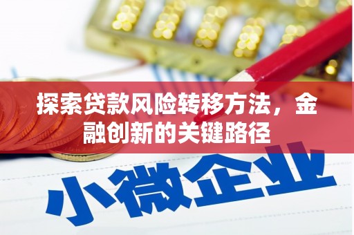 府谷探索贷款风险转移方法，金融创新的关键路径